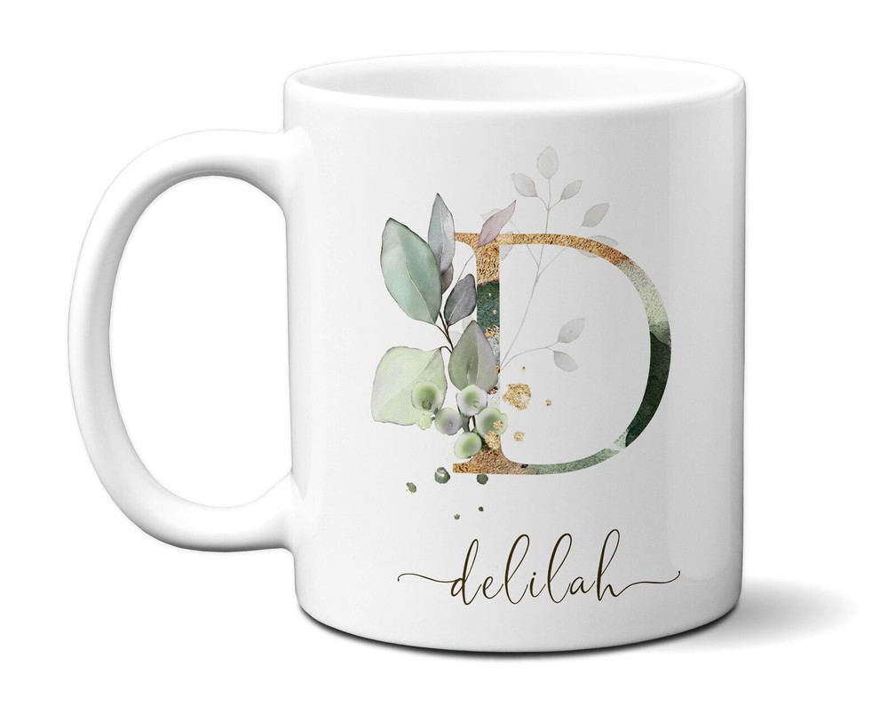 Custom Initial & Name Mug for Tea Coffee Hot Chocolate Lovers