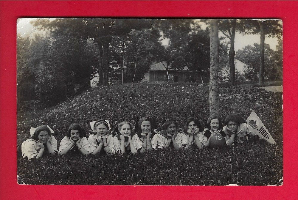 RPPC 1912 Girl's Basketball Team, Jordan,  New York