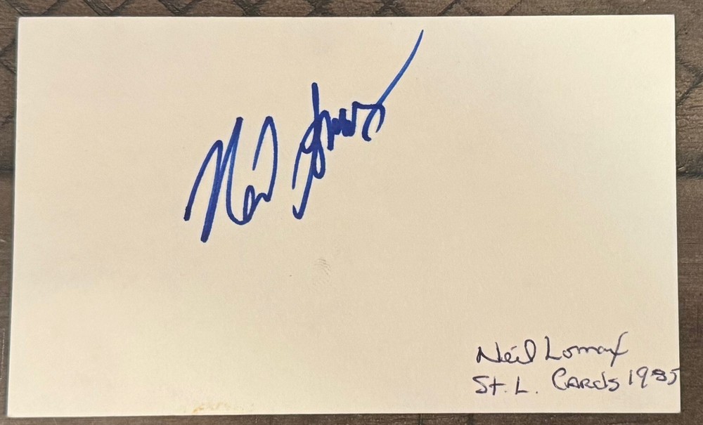 Neil Lomax Signed 3
