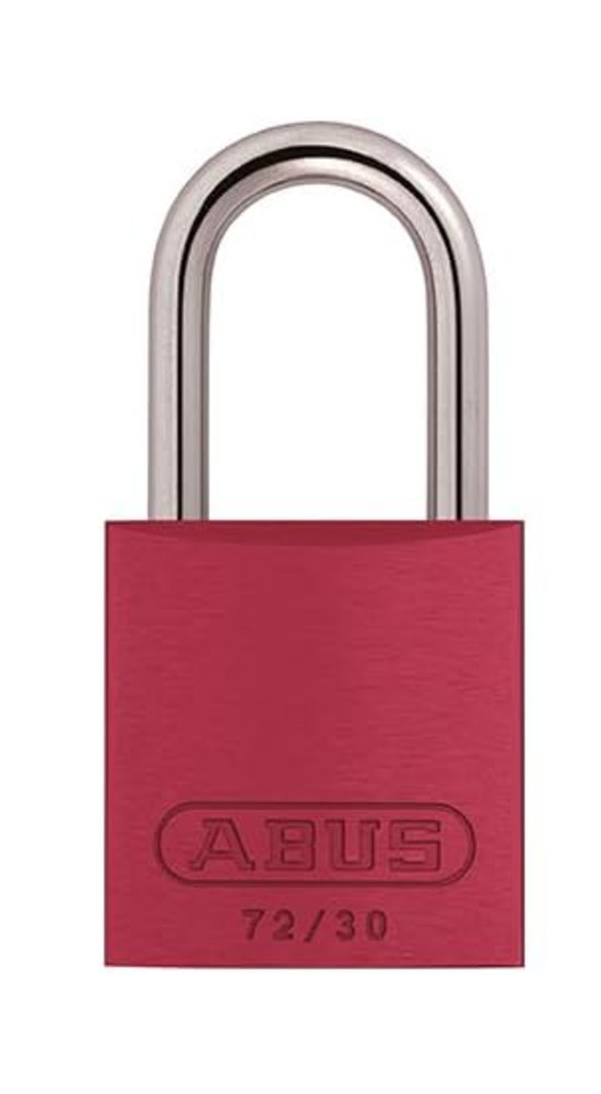 ABUS Red Safety Lockout Padlock 72/30 – Heavy-Duty Industrial Lock, 1