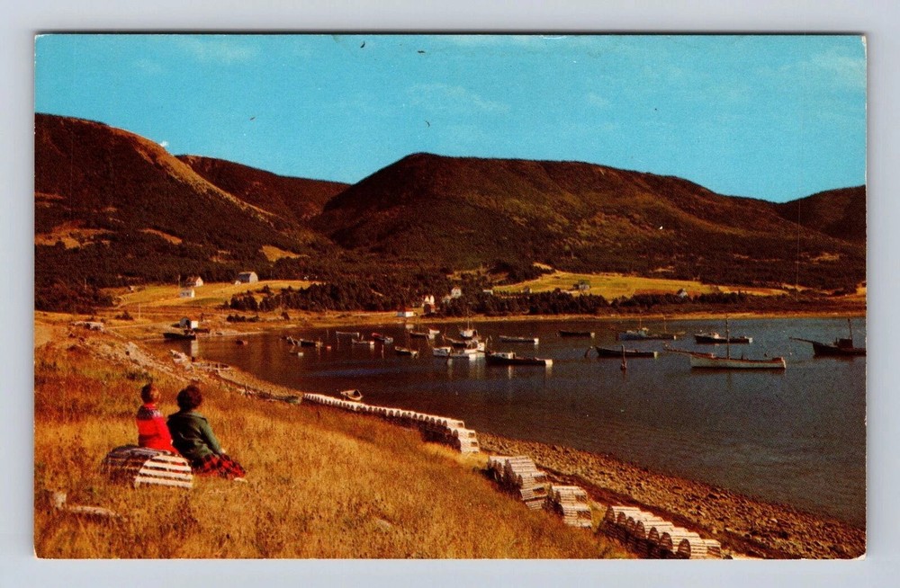 Bay St Lawrence Nova Scotia-Canada, Cabot Trail, Scenic Views Vintage Postcard