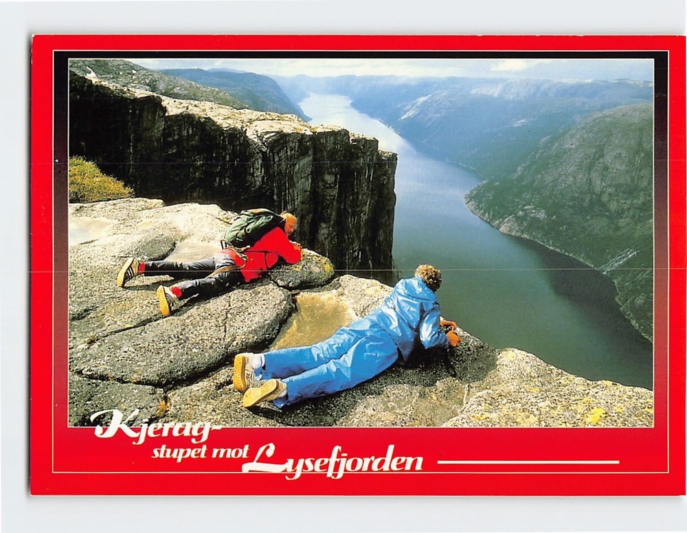 Postcard Kjerag Wall Rogaland Norway
