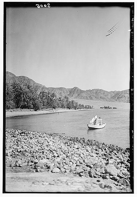 Photo:Gulf of Akaba,Mountains,Gulf of Aqaba,Hejaz,Hedjaz,Middle East,c1934