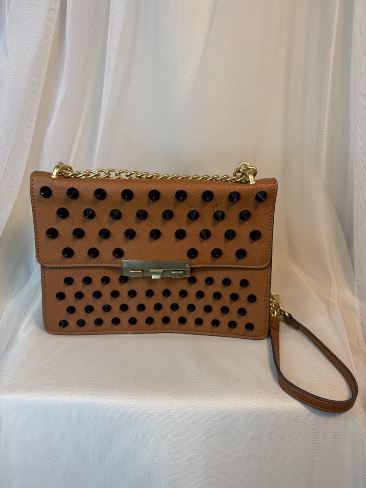 Foley Corinna Slumber Nights Studded Handbag with Chain Strap and Spikes