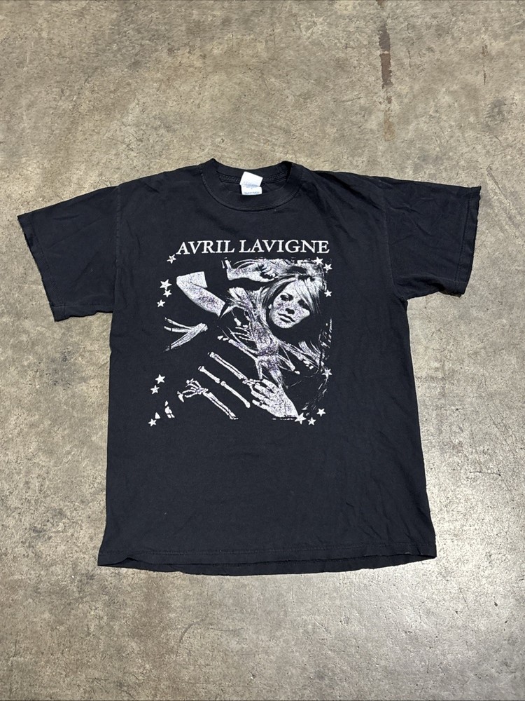 VTG Avril Lavigne The Best Damn Tour Pop Punk Rock Y2k Merch T shirt Size M