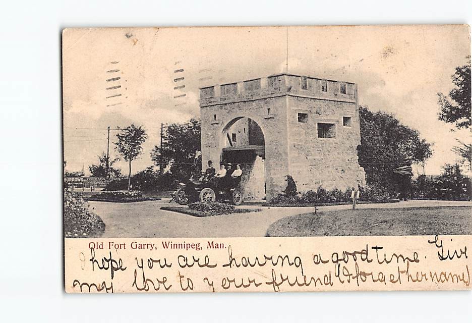 Postcard Old Fort Garry Winnipeg Manitoba Canada