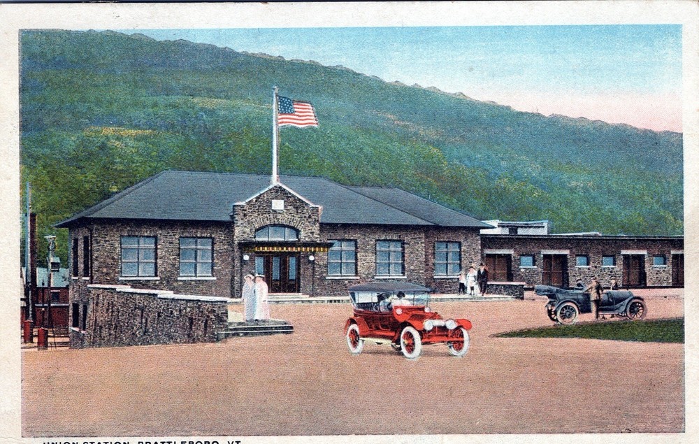 Union Station. Brattleboro, VT 1920’s Postcard