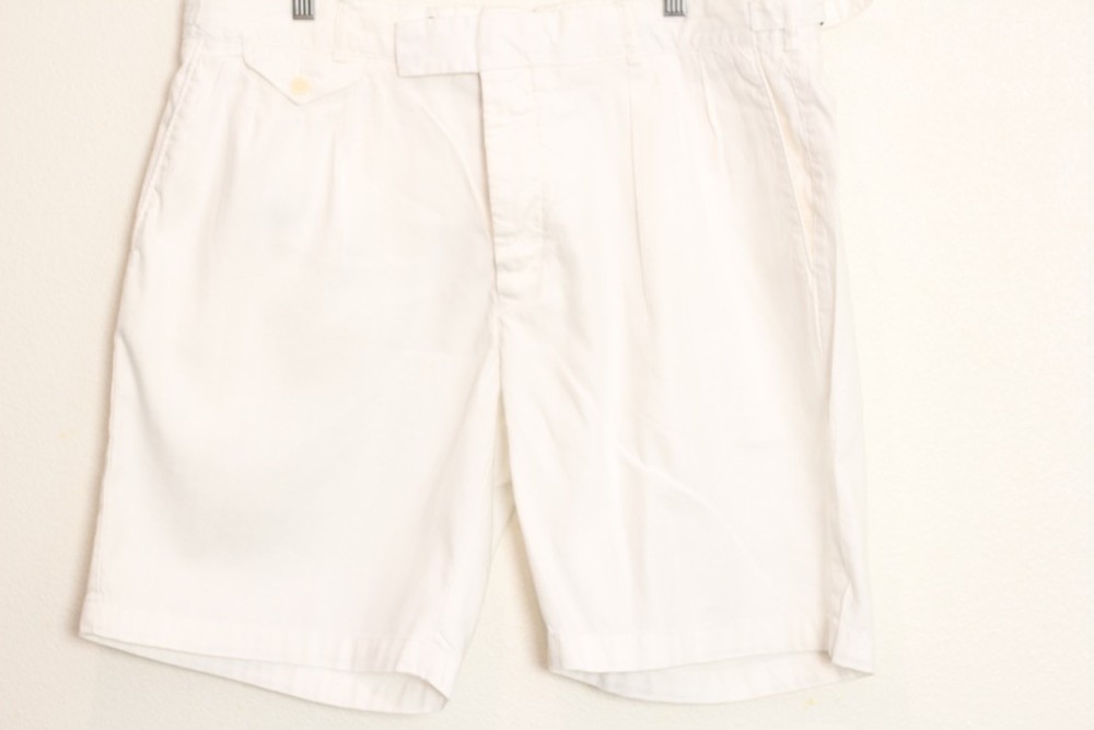 Polo Ralph Lauren Bleecker Shorts mens Size 40 white linen cotton