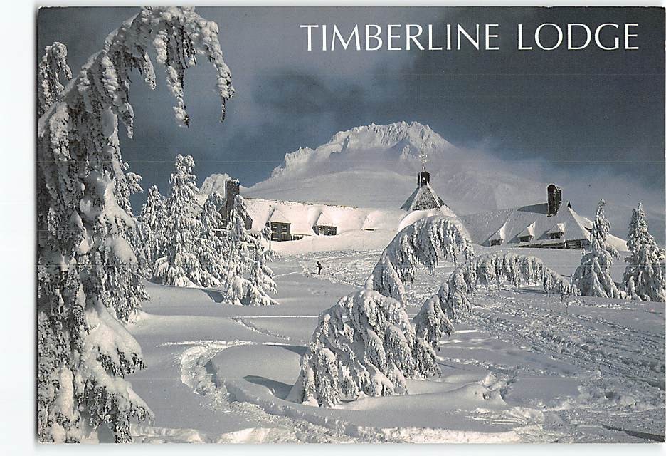 Postcard Timberline Lodge And Mt. Hood Government Camp Oregon USA