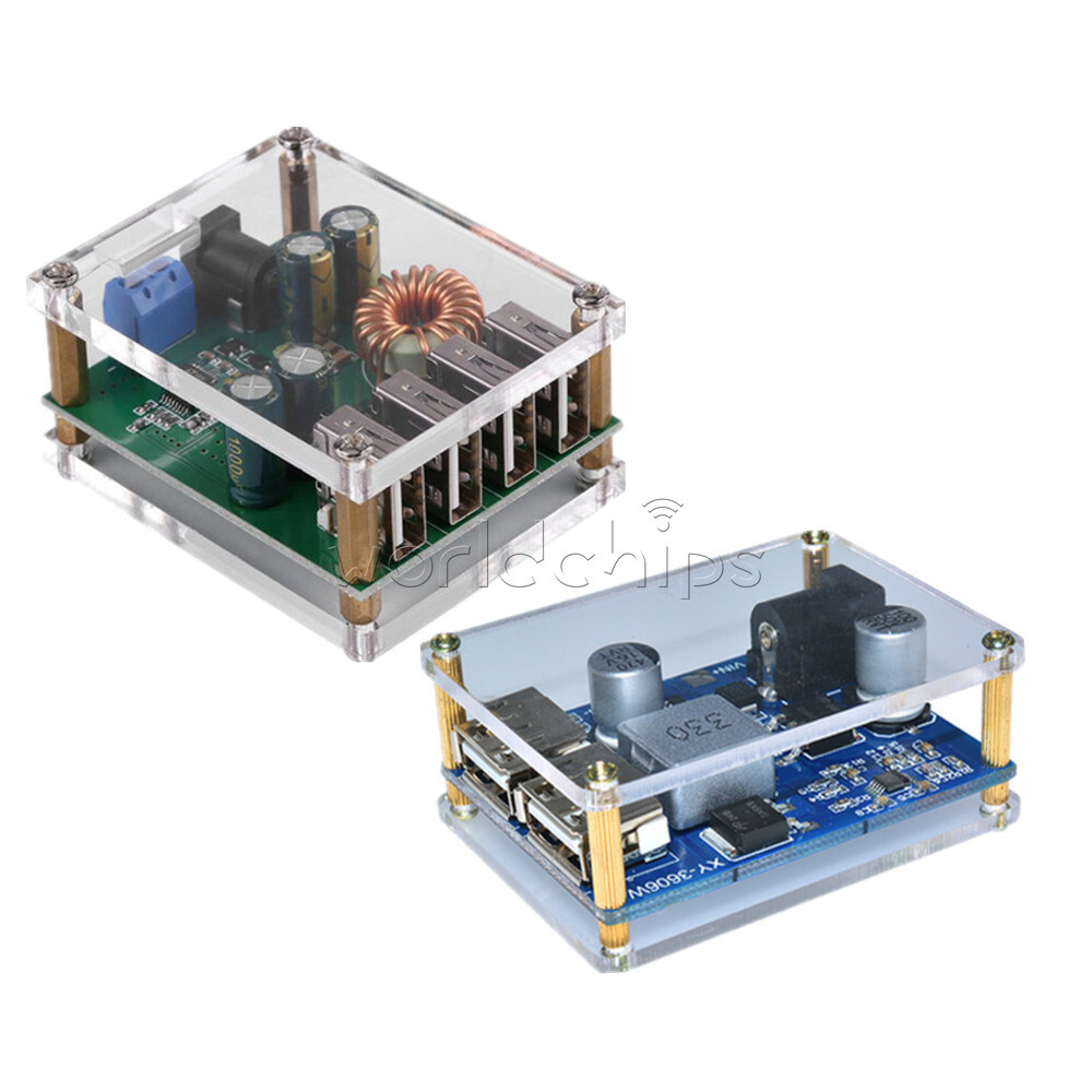 7-60V to 5V 24V/12V to 5V 5A DC -DC 4 USB Buck Converter Step down Power Supply