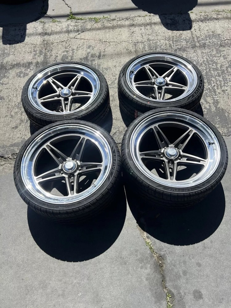 18x8 18x10 AMERICAN RACING VN514 GROOVE WHEELS RIM TIRES CHEVY GMC OBS C-10