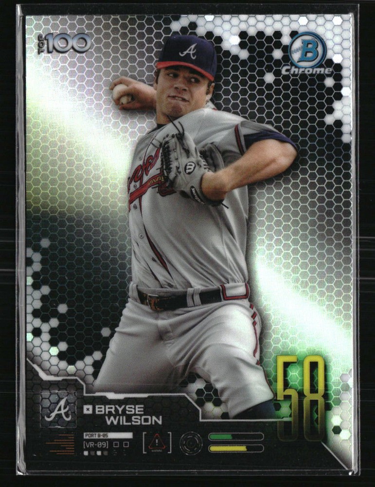 Bryse Wilson 2019 Bowman BTP-58 Rookie Prospect Baseball Card