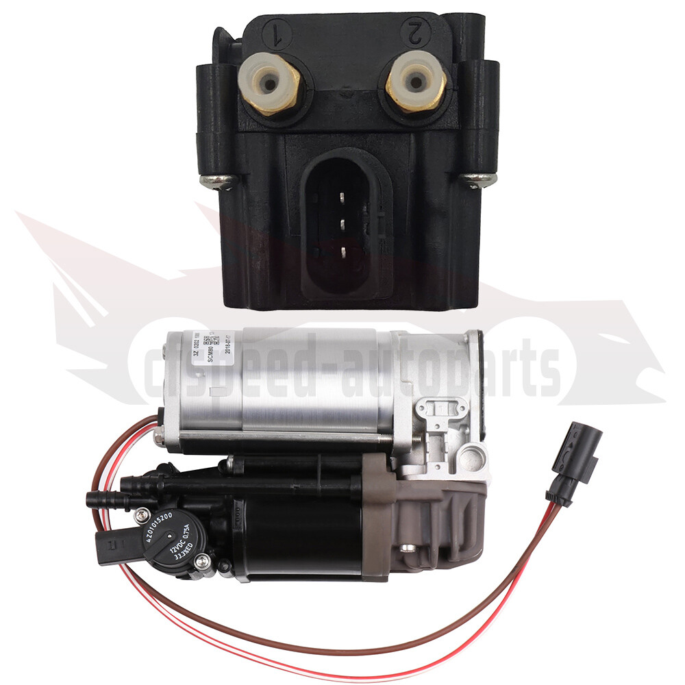 Air Suspension Compressor Pump & Solenoid Valve For BMW 7 Series 740i 750i 750Li