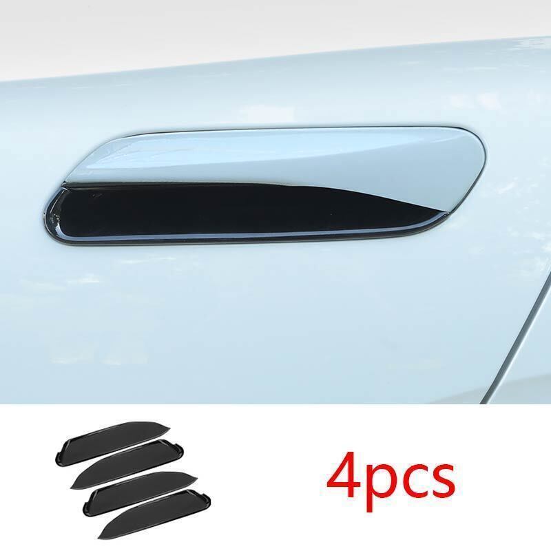 For Volkswagen ID.4 2021-2024 Glossy Black Exterior Door Handle Bowl Cover Trim