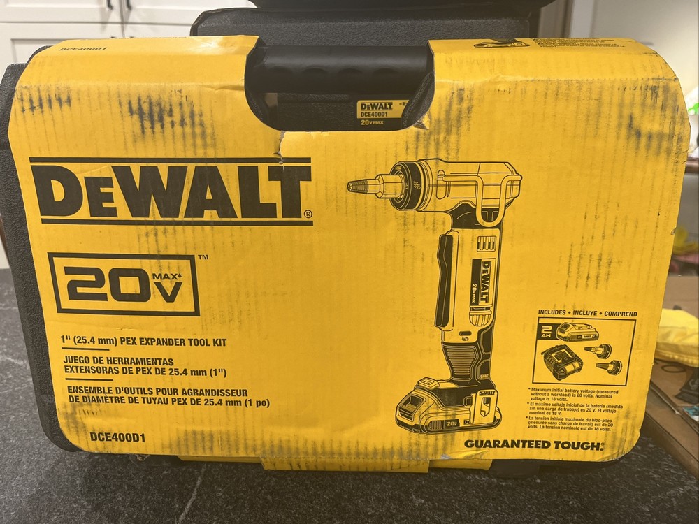 DEWALT DCE400D1 20V MAX Cordless Pex Expansion Tool Kit (1/2