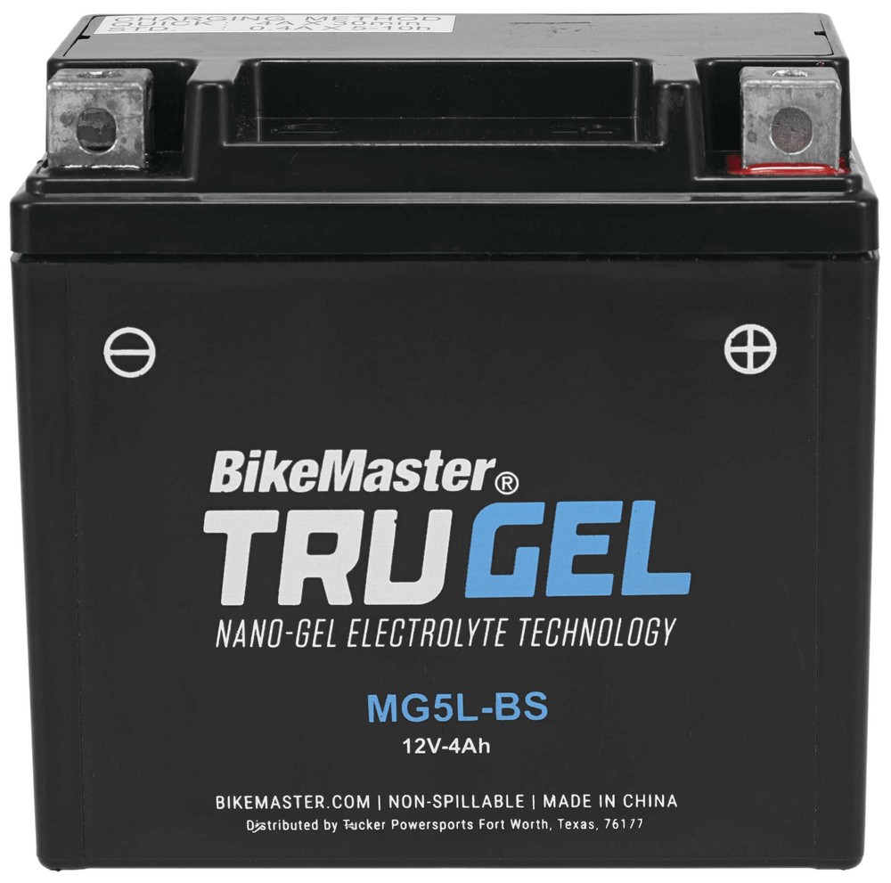 TruGel MG5L-BS Gel Cell Battery BikeMaster 780537 Replaces YTX5L-BS