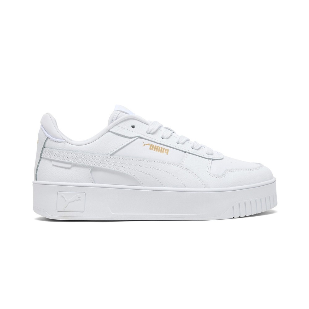 Puma Carina Street 38939001 Womens White Leather Lifestyle Sneakers Shoes