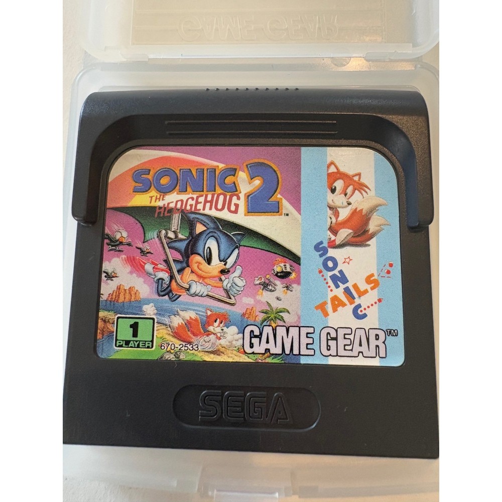 Sonic The Hedgehog 2 - Sega Game Gear Cartridge Authentic NOT Tested
