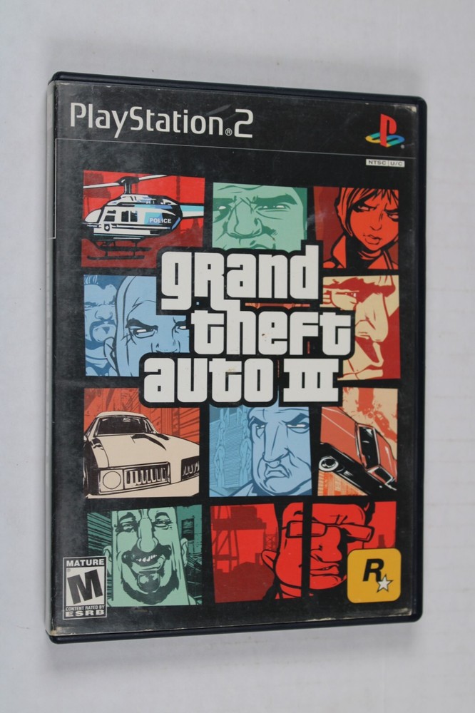 Grand Theft Auto III (Sony PlayStation 2, PS2) GTA3, No manual, tested