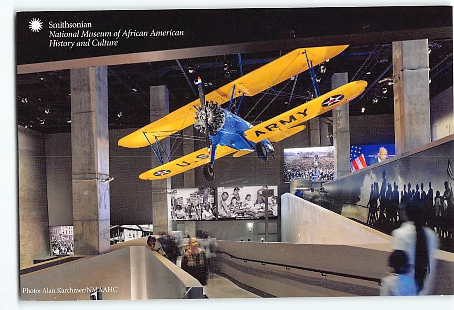 Postcard 1943 Boeing Stearman PT-13D Kaydet Trainer Aircraft Smithsonian Museum