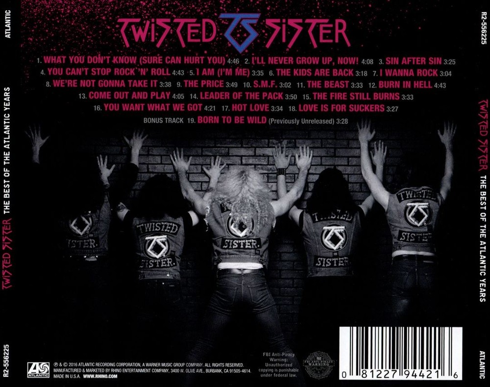 Twisted Sister Best Of The Atlantic Years New Cd