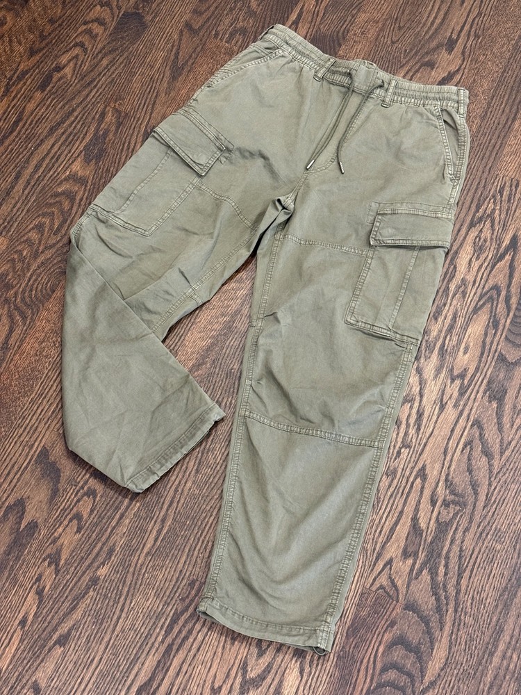 American Eagle Men's Flex Cargo Jogger Pants Olive Green Size S