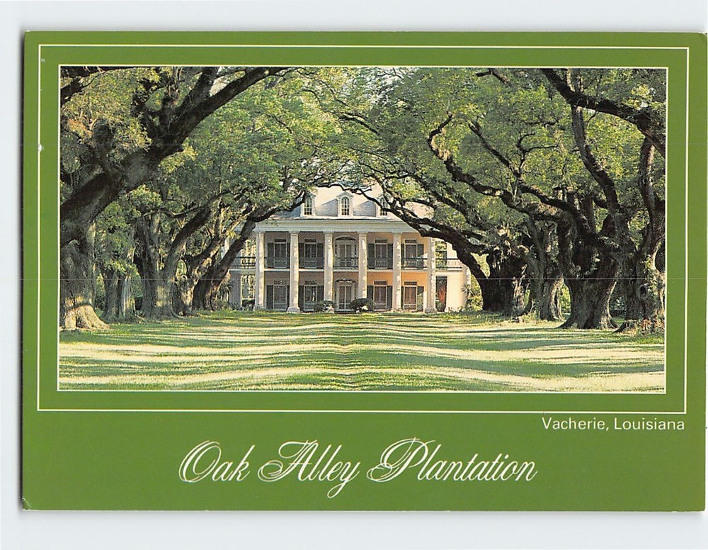 Postcard Oak Alley Plantation Vacherie Louisiana USA