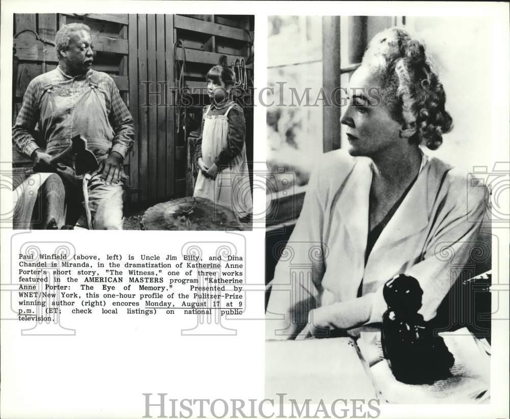 1987 Press Photo Paul Winfield and Dina Chandel star in 