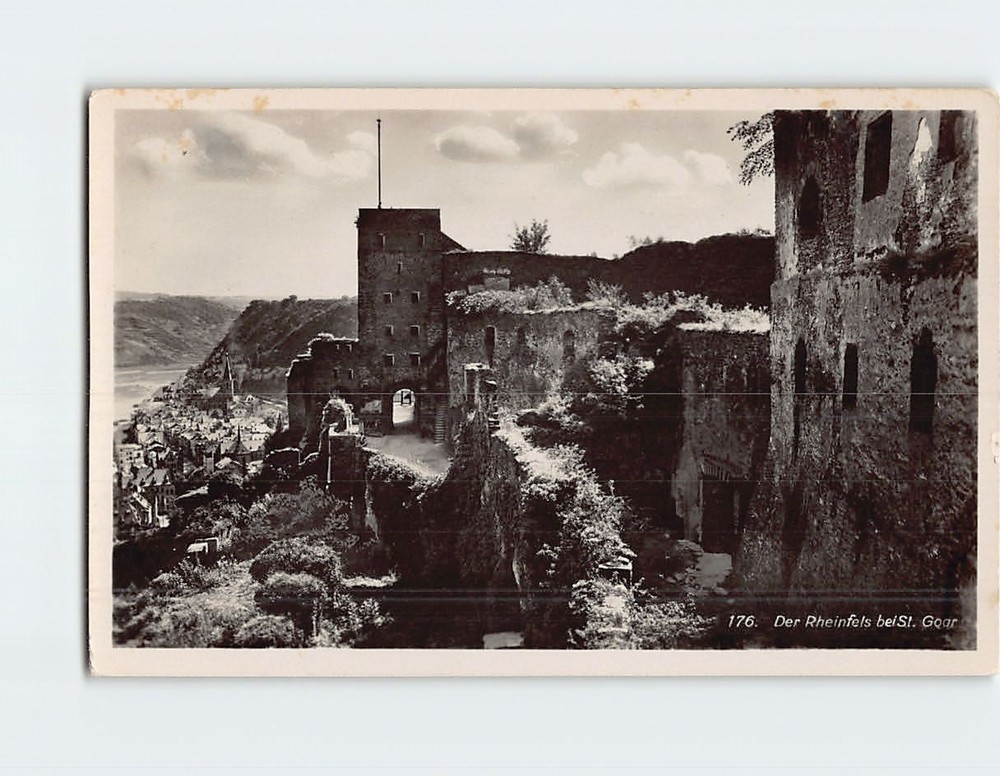 Postcard Der Rheinfels bei St. Goar Germany