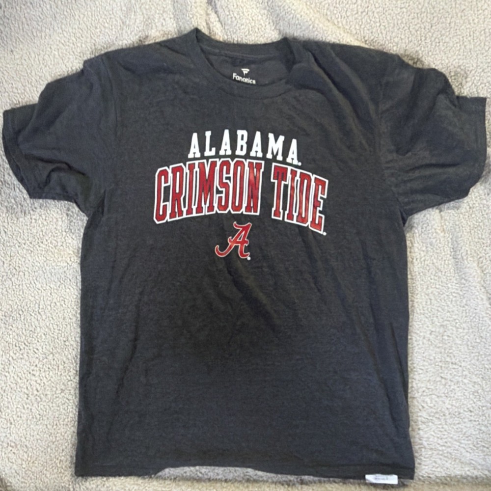 Fanatics Alabama Crimson Tide Men's Graphic T-Shirt Dark Gray Size L