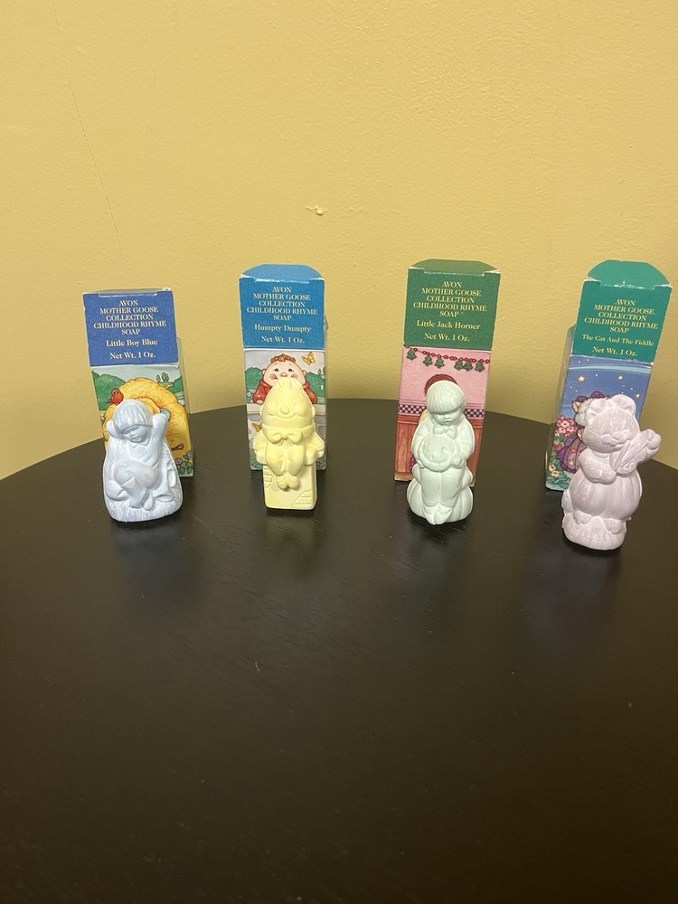 Lot Of 4 Vintage Avon Childrens Soaps Unused W/ Box