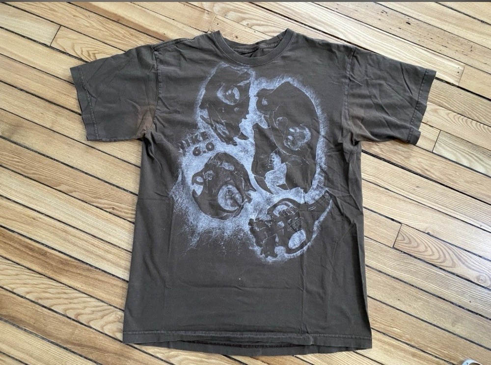 Vintage Nike 6.0 Dinosaur Fossil T Shirt Y2K Grunge Hype Streetwear Active 1990s