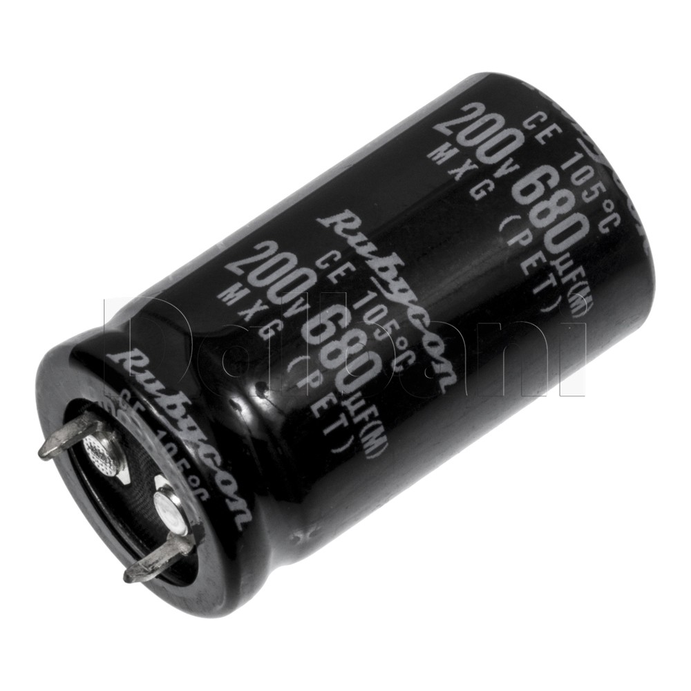 200V 680uF 105C 22x40mm Original Rubycon Snap In Electrolytic Capacitor