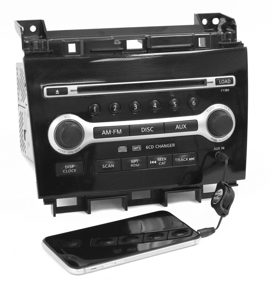 2009-2010 Nissan Maxima AM FM Radio Single Disc CD w Aux 281859N00A Face CY28D