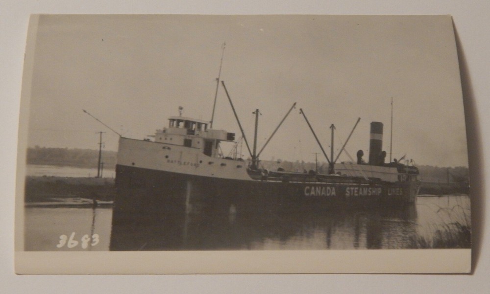Steamship Steamer BATTLEFORD real photo postcard RPPC