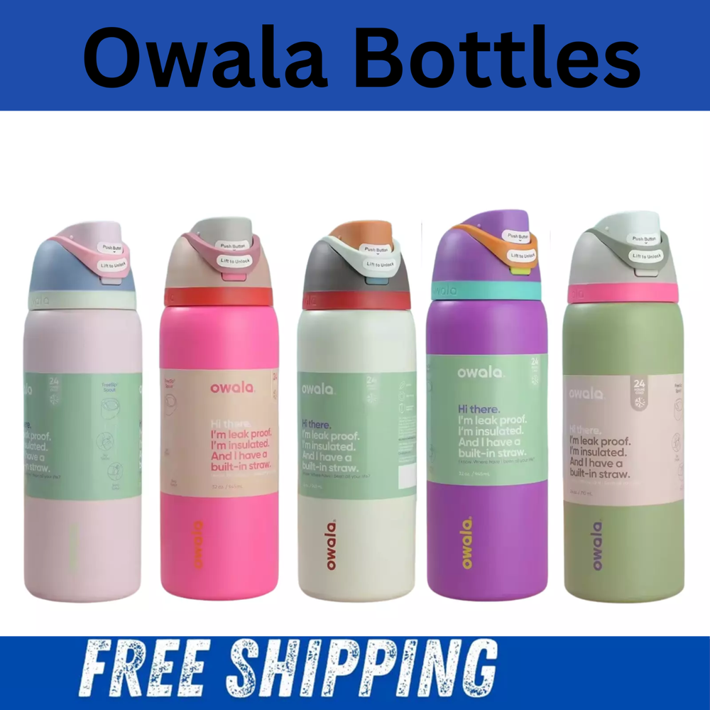 Owala Special Edition 32oz Stainless Steel FreeSip Insulated Sports WaterBottles