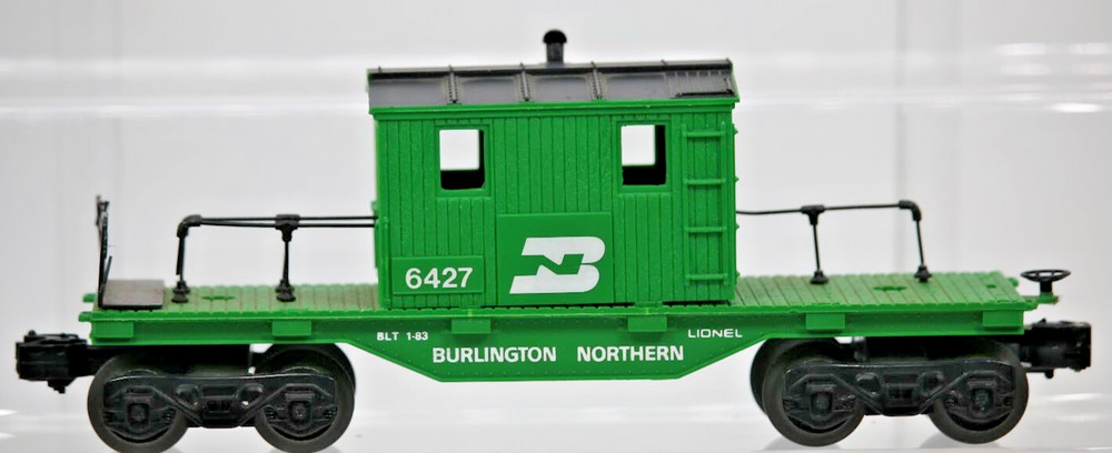 Lionel 6-6427 O Gauge Burlington Northern Maintenance Caboose 1:48 Scale Green