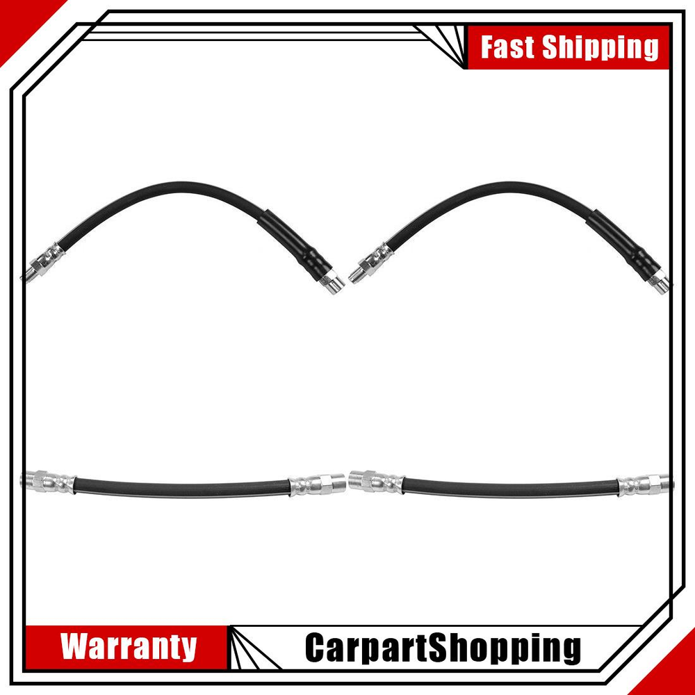 4x Sunsong Front Rear Brake Hydraulic Hose For BMW 318i 1984~1985