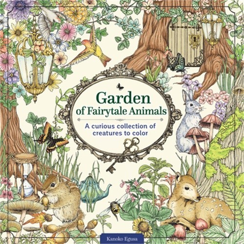Garden of Fairytale Animals: A Curious Collection of Creatures to Color (Paperba