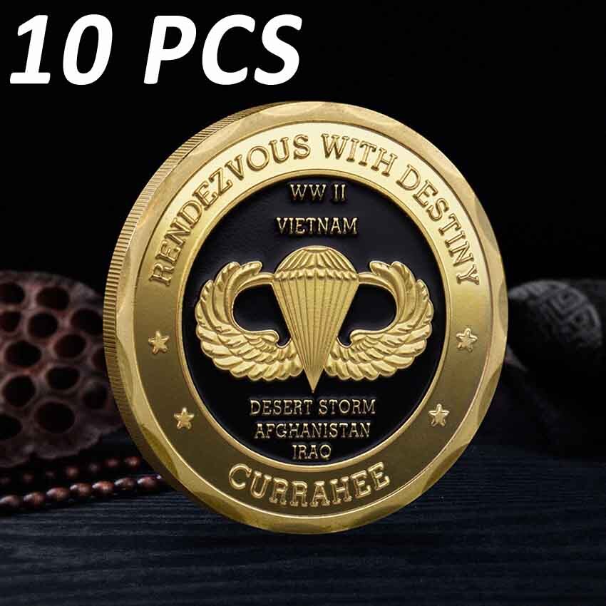 10PCS Military Challenge Coin Set for Army Rangers and Navy SEALs Commemorative Gift