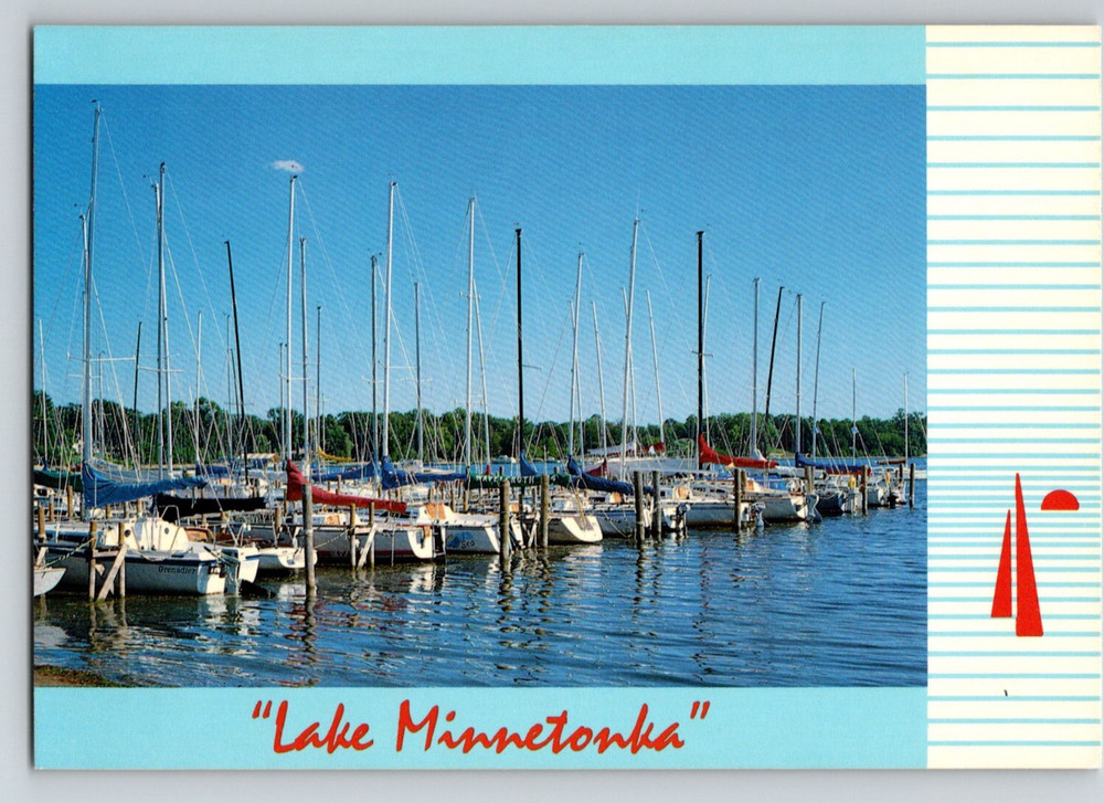MN Lake Minnetonka Twin Cities Boats 6x4 Postcard