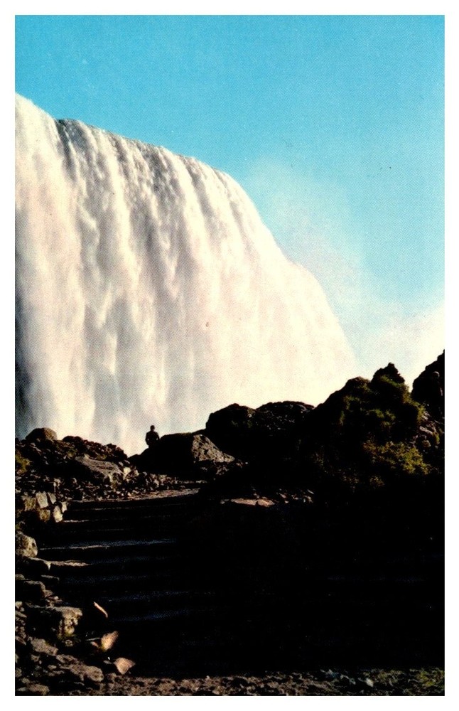 1950s Rock of Ages and Cave of the Winds Niagara Falls New York Vintage Postcard