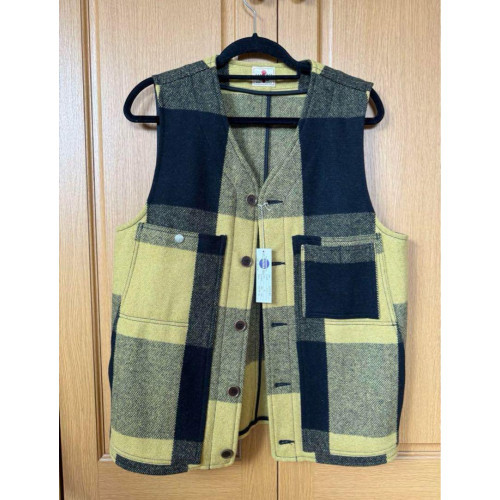 Samurai Jeans Premium Heavyweight Flannel Vest for Men