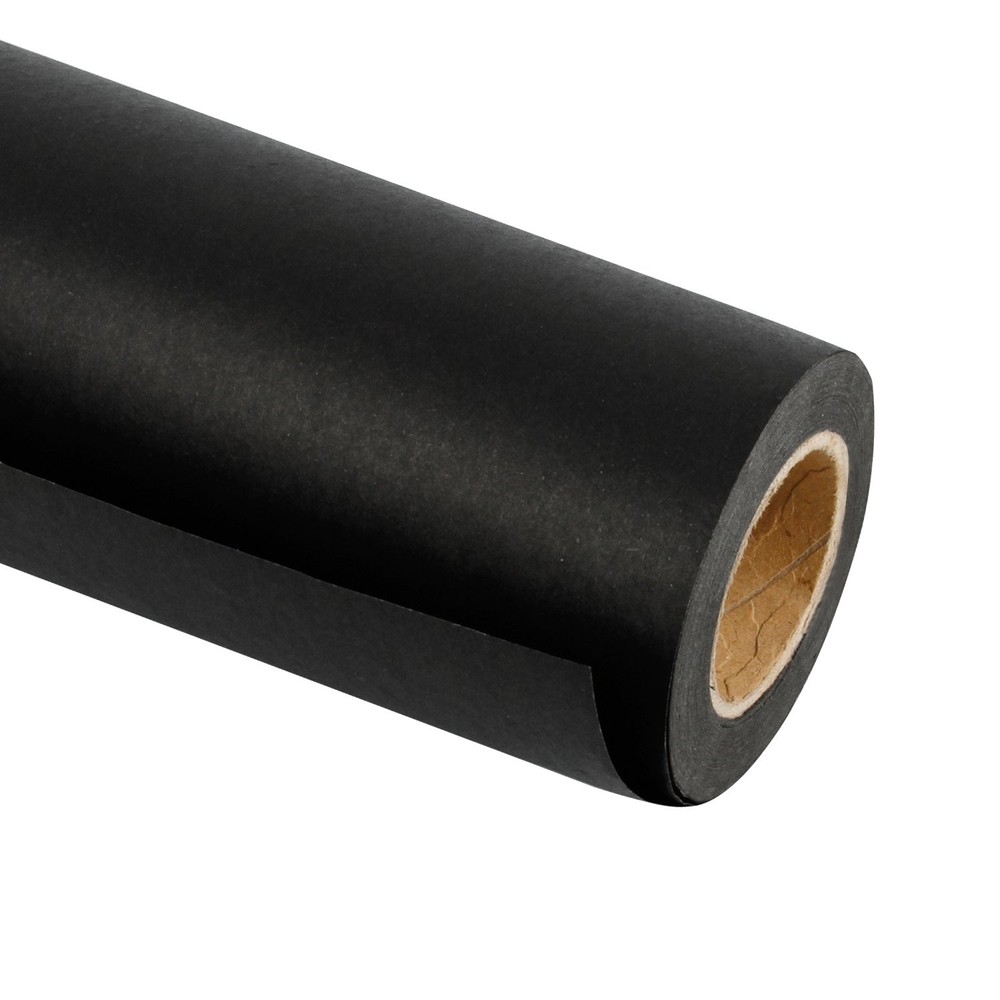 Black Kraft Paper Roll - 18 inches x 100 feet - Recyclable Paper Perfect for ...