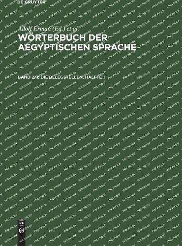 Die Belegstellen, Hälfte 1 (Hardback)