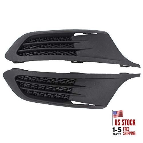 Set of 2 Left Driver and Right Passenger Side Front Bumper Grille Grill Fog