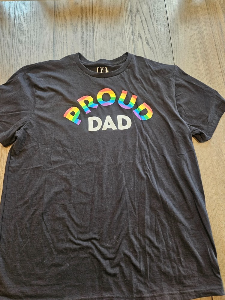 mens graphic tshirt xxl proud dad