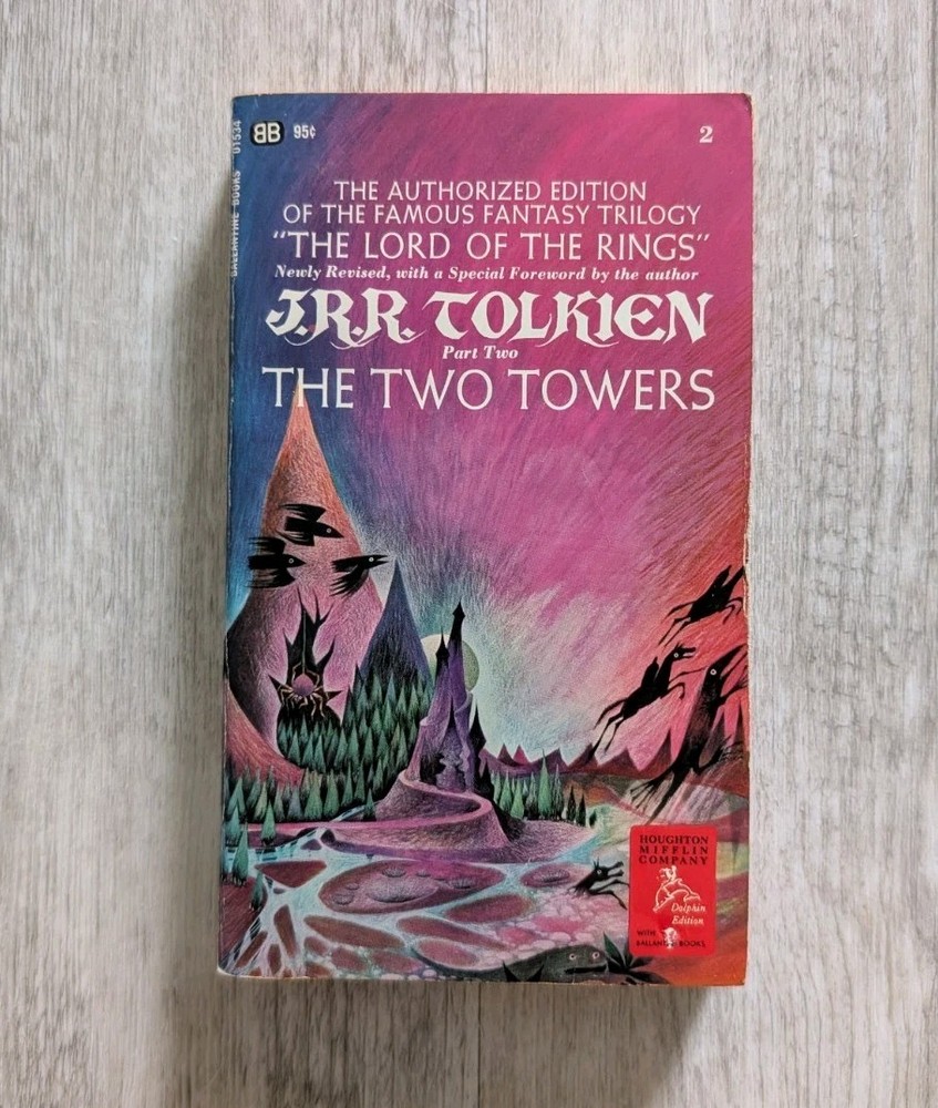 The Two Towers Lord Of The Rings 1969 J. R. R. Tolkien Ballantine Paperback Book