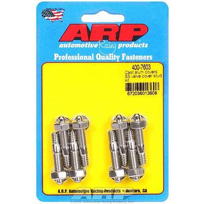 Arp 400-7603, Set of 8 Polished Stainless Steel S/S Valve Cover Stud Kit 6Pt. (8