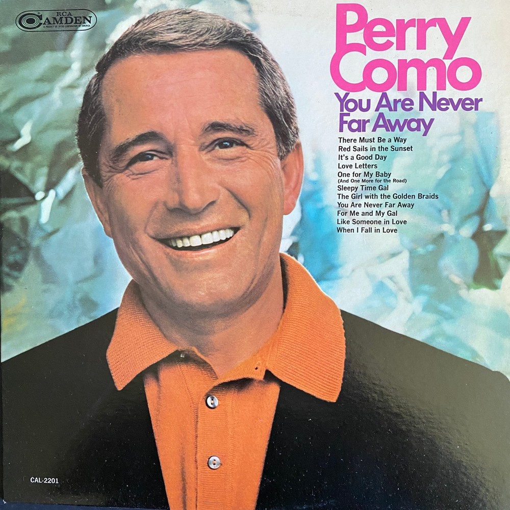 Perry Como – You Are Never Far Away LP Record 1968 RCA Camden Pop Vocal 33 RPM